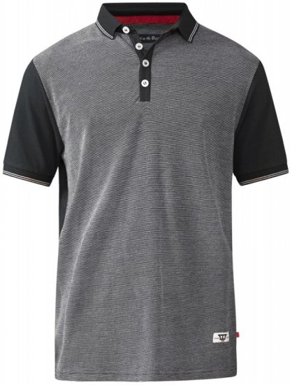 D555 Cecil Polo Black - Polo-shirts für herren - Polo-Shirts für Herren in großen Größen