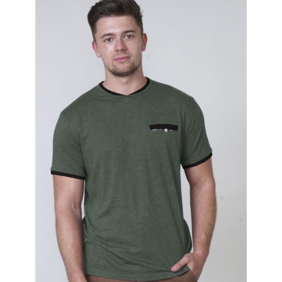 D555 Nelly T-shirt Khaki - Herren-T-shirts - Herren-T-Shirts in großen Größen