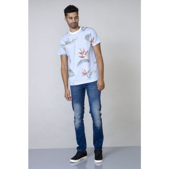 D555 Rufus T-shirt Blue - Herren-T-shirts - Herren-T-Shirts in großen Größen