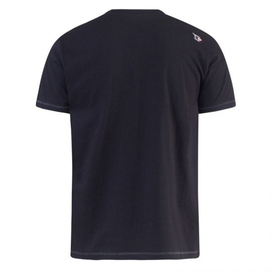 D555 Phillip T-shirt Black - Herren-T-shirts - Herren-T-Shirts in großen Größen