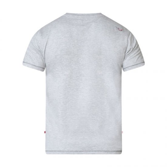 D555 Clive T-shirt Grey - Herren-T-shirts - Herren-T-Shirts in großen Größen