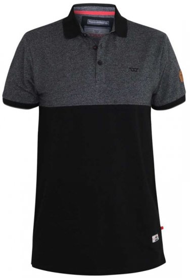 D555 Stefhen Polo Black - Polo-shirts für herren - Polo-Shirts für Herren in großen Größen