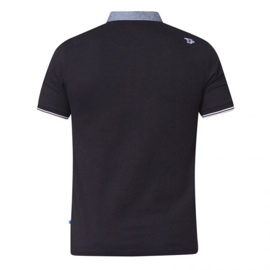 D555 Brent Polo Black - Polo-shirts für herren - Polo-Shirts für Herren in großen Größen