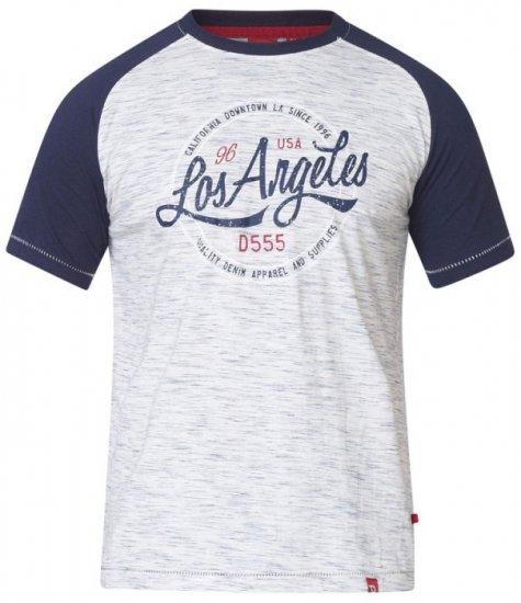 D555 Judson T-shirt Navy - Herren-T-shirts - Herren-T-Shirts in großen Größen