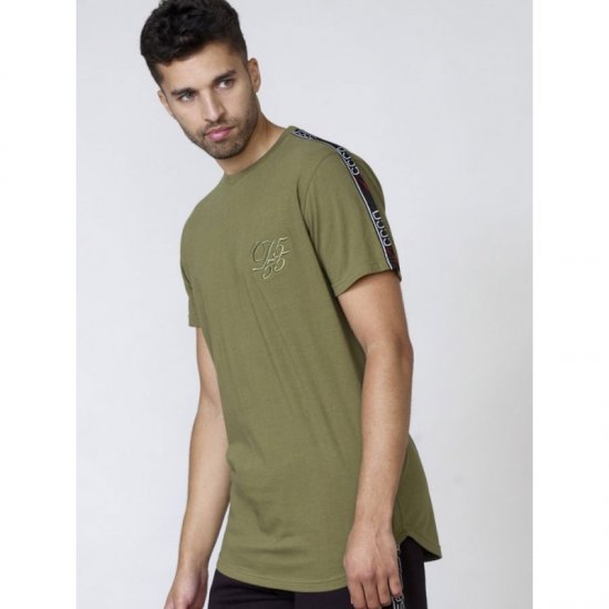 D555 Kambria Couture T-shirt Khaki - Herren-T-shirts - Herren-T-Shirts in großen Größen