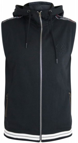 D555 Chemung Short Sleeve Hoodie Black - Herren-sweater und -hoodies - Herren-Sweater und -Hoodies in großen Größen