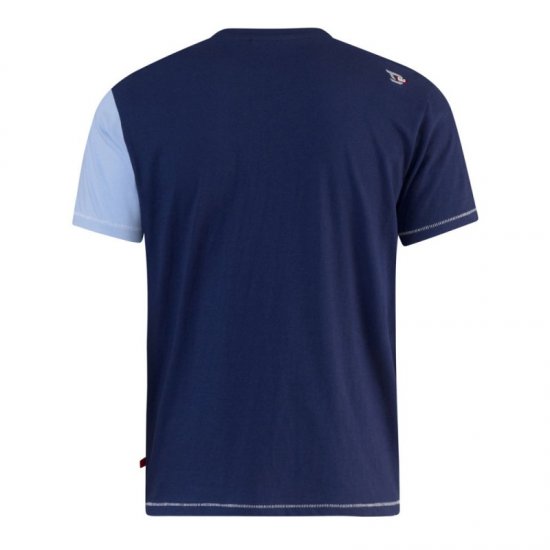 D555 Crawford Cut & Sew T-shirt - Herren-T-shirts - Herren-T-Shirts in großen Größen