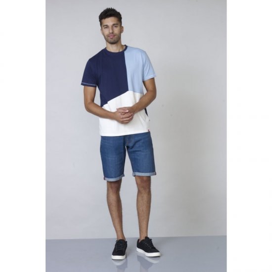 D555 Crawford Cut & Sew T-shirt - Herren-T-shirts - Herren-T-Shirts in großen Größen