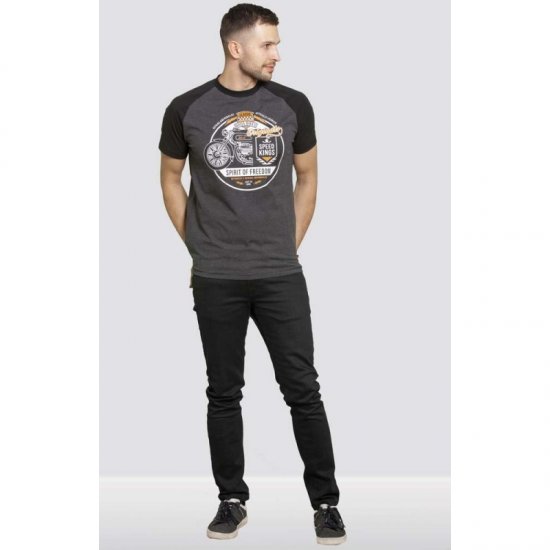 D555 Dallas T-shirt Charcoal - Herren-T-shirts - Herren-T-Shirts in großen Größen