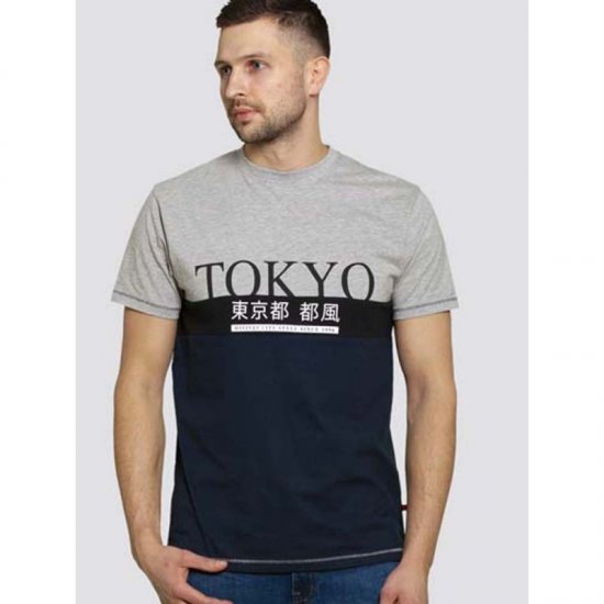 D555 Morris T-shirt Navy - Herren-T-shirts - Herren-T-Shirts in großen Größen