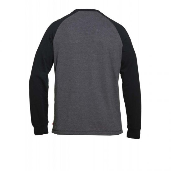 D555 Illinois Long Sleeve T-shirt Charcoal - Herren-T-shirts - Herren-T-Shirts in großen Größen