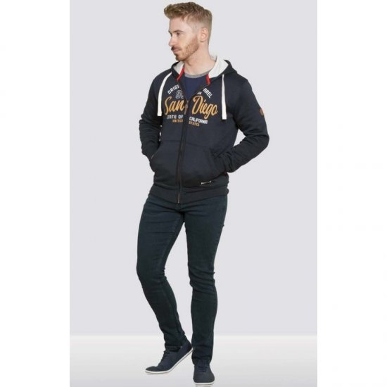 D555 Stockton Hoodie Navy - Herren-sweater und -hoodies - Herren-Sweater und -Hoodies in großen Größen
