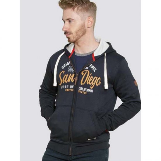 D555 Stockton Hoodie Navy - Herren-sweater und -hoodies - Herren-Sweater und -Hoodies in großen Größen