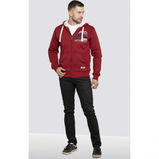D555 Durham Hoodie Red - Herren-sweater und -hoodies - Herren-Sweater und -Hoodies in großen Größen