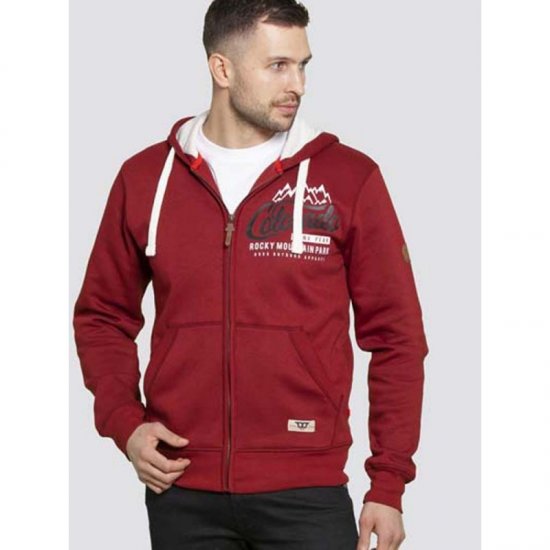 D555 Durham Hoodie Red - Herren-sweater und -hoodies - Herren-Sweater und -Hoodies in großen Größen