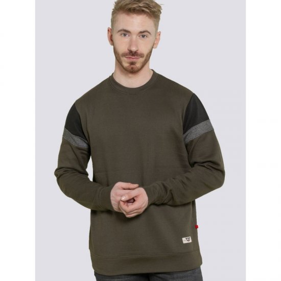 D555 Clermont Sweatshirt Khaki - Herren-sweater und -hoodies - Herren-Sweater und -Hoodies in großen Größen