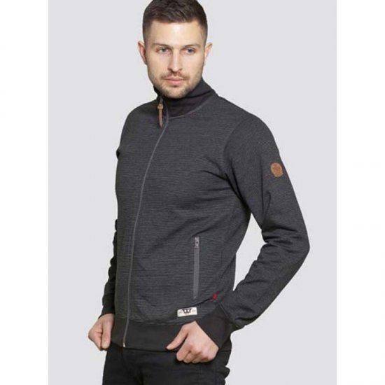 D555 Buxton Full Zip Sweatshirt Black - Herren-sweater und -hoodies - Herren-Sweater und -Hoodies in großen Größen