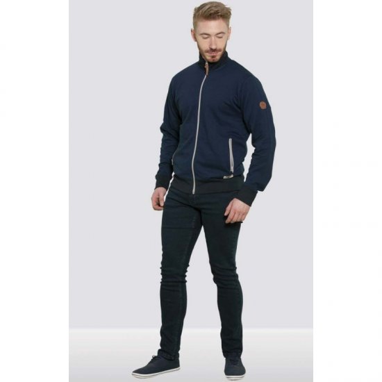 D555 Buxton Full Zip Sweatshirt Navy - Herren-sweater und -hoodies - Herren-Sweater und -Hoodies in großen Größen
