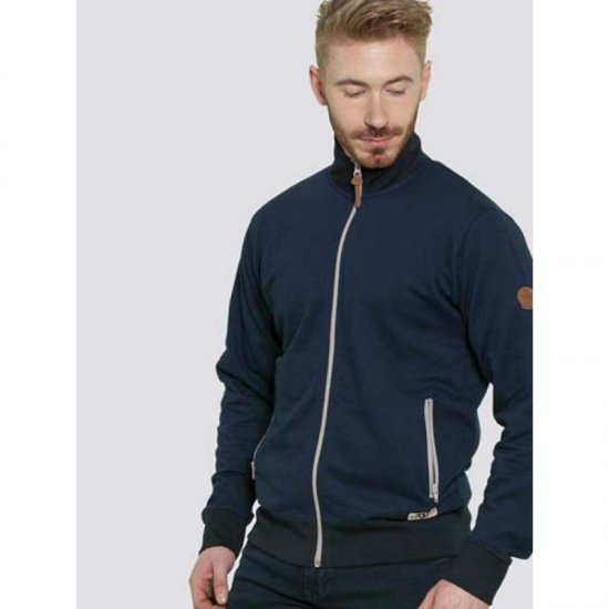 D555 Buxton Full Zip Sweatshirt Navy - Herren-sweater und -hoodies - Herren-Sweater und -Hoodies in großen Größen