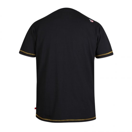 D555 Shelby T-shirt Black - Herren-T-shirts - Herren-T-Shirts in großen Größen