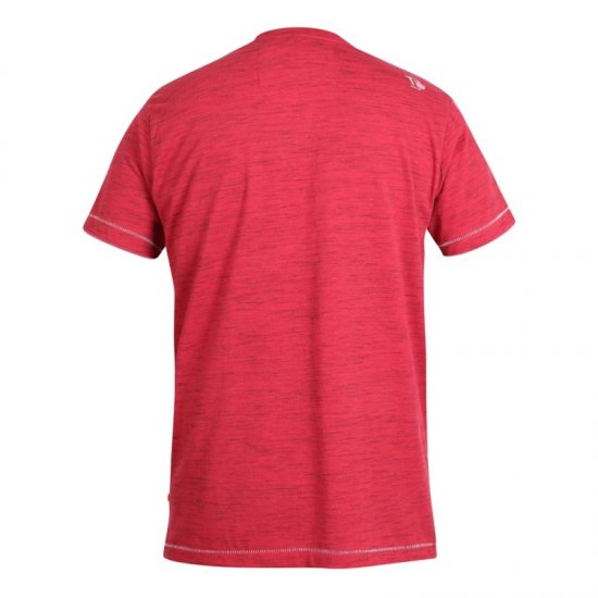 D555 Shelton T-shirt Red - Herren-T-shirts - Herren-T-Shirts in großen Größen