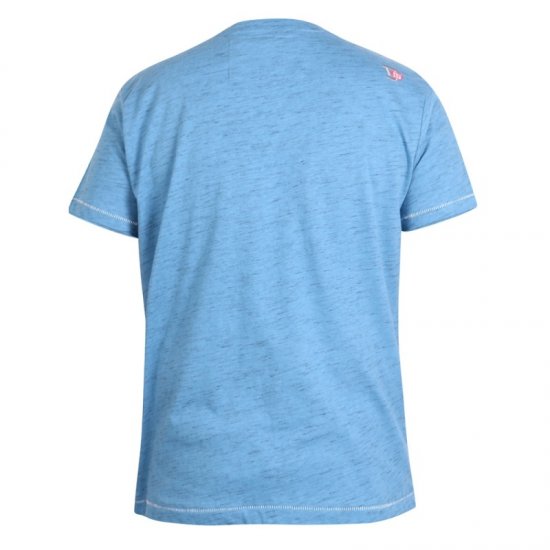 D555 Shelton T-shirt Blue - Herren-T-shirts - Herren-T-Shirts in großen Größen