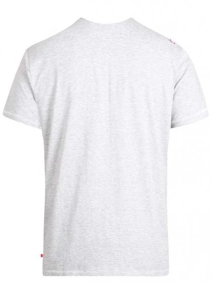 D555 Jenson T-shirt Grey - Herren-T-shirts - Herren-T-Shirts in großen Größen