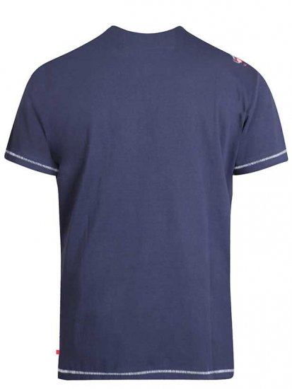 D555 Ronald T-shirt Navy - Herren-T-shirts - Herren-T-Shirts in großen Größen