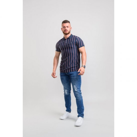 D555 Martel Polo Navy - Polo-shirts für herren - Polo-Shirts für Herren in großen Größen