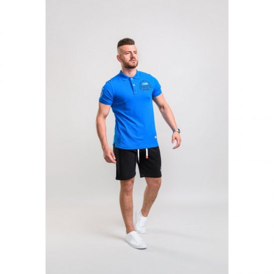 D555 Parker Polo Blue - Polo-shirts für herren - Polo-Shirts für Herren in großen Größen