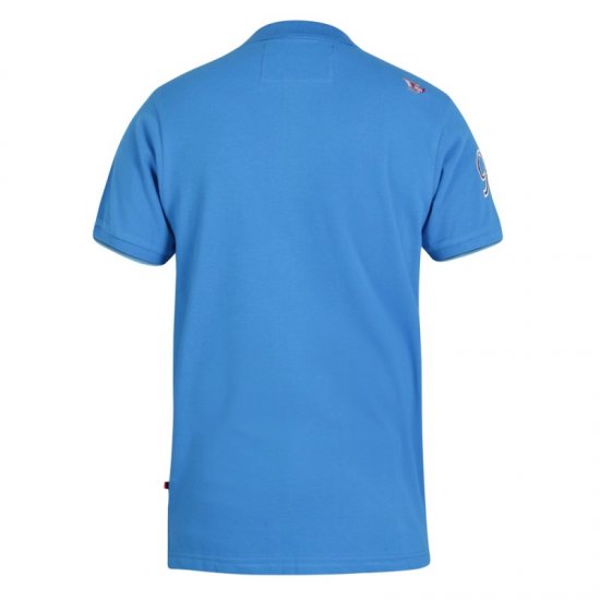 D555 Parker Polo Blue - Polo-shirts für herren - Polo-Shirts für Herren in großen Größen