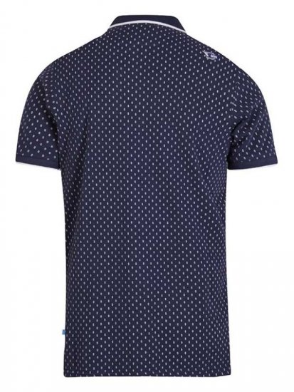 D555 Rogers Printed Polo Navy - Polo-shirts für herren - Polo-Shirts für Herren in großen Größen