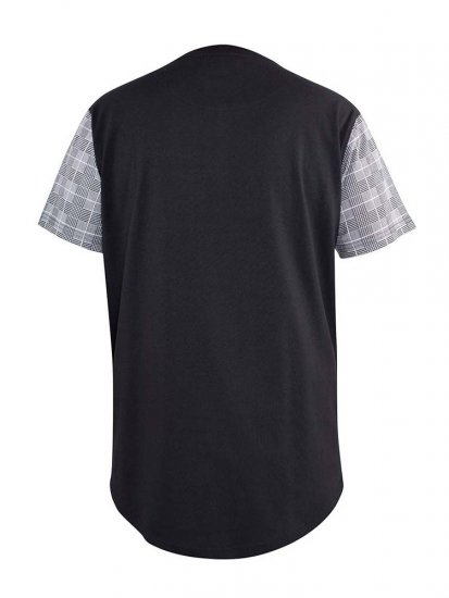 D555 Vista Couture Cut And Sew Curved Hem T-Shirt - Herren-T-shirts - Herren-T-Shirts in großen Größen