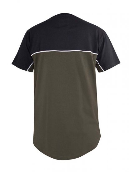 D555 Buckland Couture Cut And Sew Curved Hem T-Shirt - Herren-T-shirts - Herren-T-Shirts in großen Größen