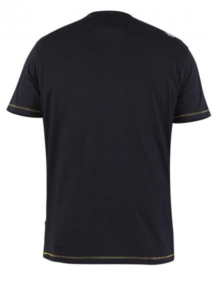 D555 Taunton Neon Printed T-Shirt - Herren-T-shirts - Herren-T-Shirts in großen Größen