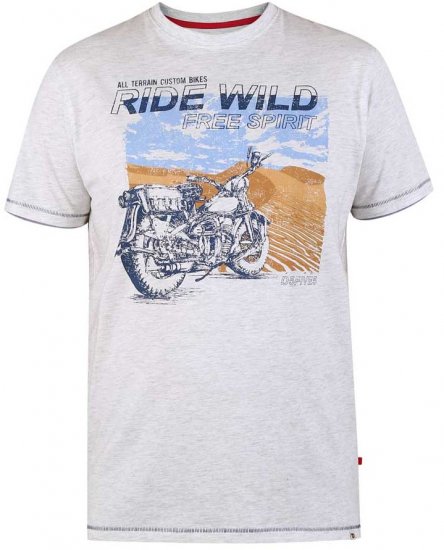 D555 LANGDON Printed T-Shirt - Herren-T-shirts - Herren-T-Shirts in großen Größen