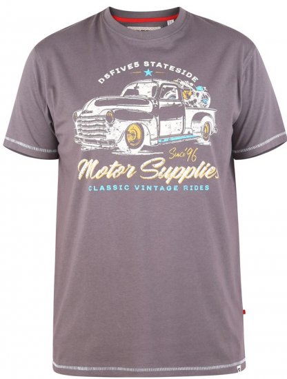 D555 BARMING Printed T-Shirt - Herren-T-shirts - Herren-T-Shirts in großen Größen