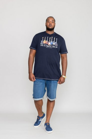 D555 PICKEMHAM Printed T-Shirt - Herren-T-shirts - Herren-T-Shirts in großen Größen