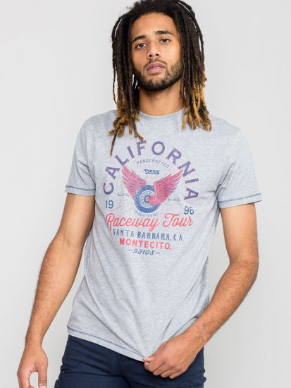 D555 BARTON Printed T-Shirt - Herren-T-shirts - Herren-T-Shirts in großen Größen