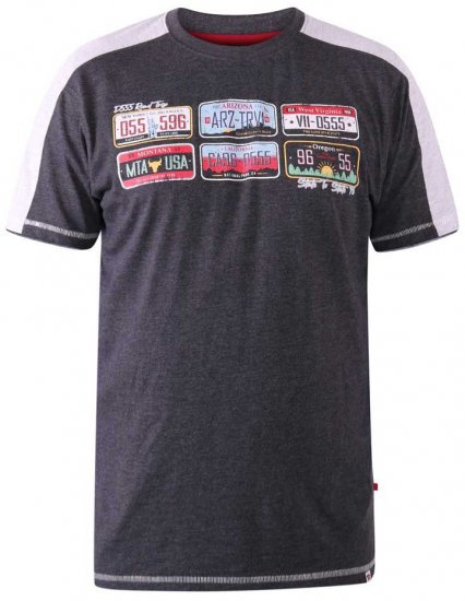 D555 SOHO American Number Plate T-Shirt - Herren-T-shirts - Herren-T-Shirts in großen Größen