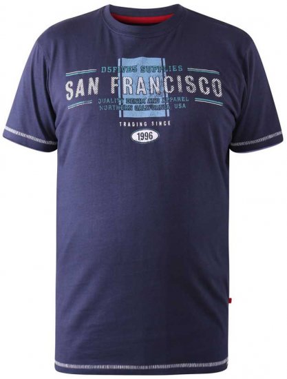 D555 WANSTEAD San Francisco T-Shirt - Herren-T-shirts - Herren-T-Shirts in großen Größen