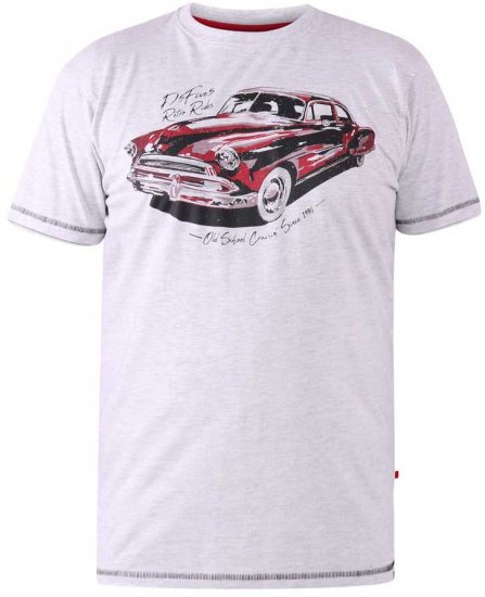 D555 LOUGHTON Old School Car T-Shirt - Herren-T-shirts - Herren-T-Shirts in großen Größen