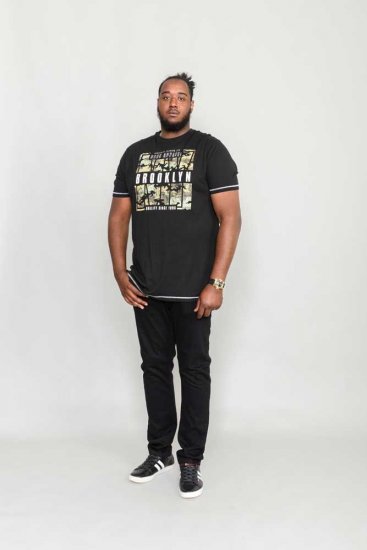 D555 BRICKET Camo Brooklyn T-Shirt - Herren-T-shirts - Herren-T-Shirts in großen Größen