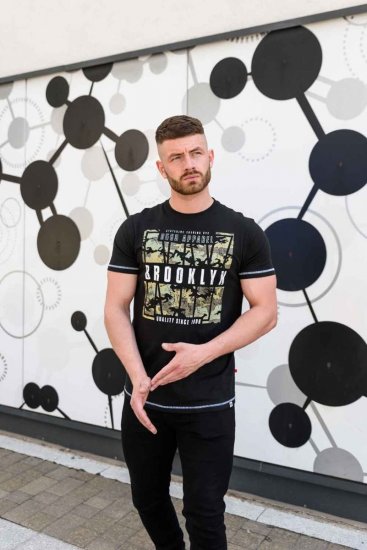 D555 BRICKET Camo Brooklyn T-Shirt - Herren-T-shirts - Herren-T-Shirts in großen Größen