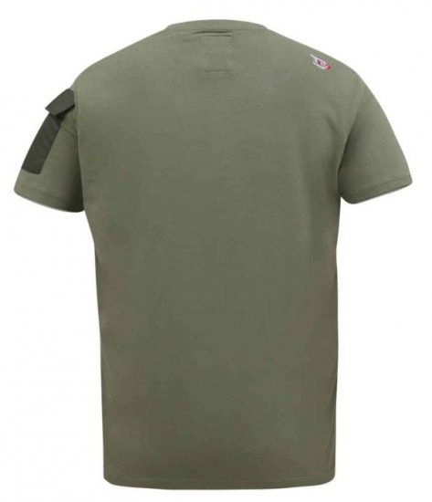 D555 Yarwell Printed T-Shirt With Sleeve Pocket - Herren-T-shirts - Herren-T-Shirts in großen Größen