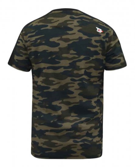 D555 Sullivan Ao Camo T-Shirt With Chest Print - Herren-T-shirts - Herren-T-Shirts in großen Größen