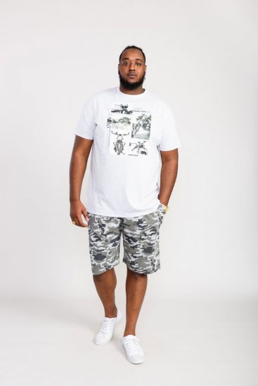 D555 Trafford Bike Photo Printed T-Shirt White - Herren-T-shirts - Herren-T-Shirts in großen Größen