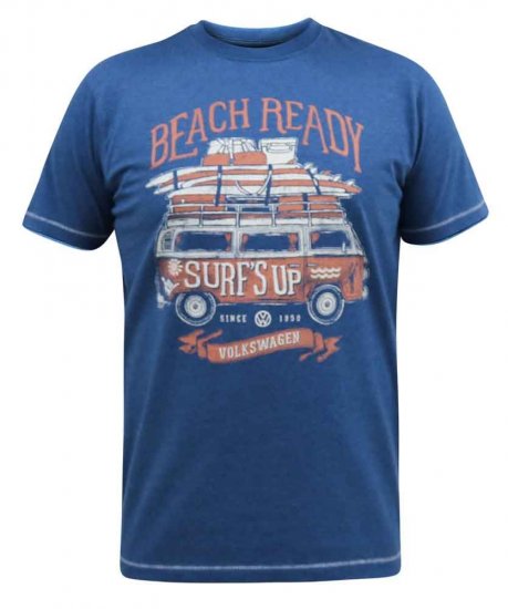 D555 Tavistock Official VW Surf'S Up Printed T-Shirt - Herren-T-shirts - Herren-T-Shirts in großen Größen