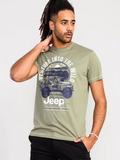 D555 Hibbert Official Jeep Printed T-Shirt - Herren-T-shirts - Herren-T-Shirts in großen Größen