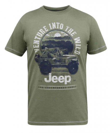 D555 Hibbert Official Jeep Printed T-Shirt - Herren-T-shirts - Herren-T-Shirts in großen Größen